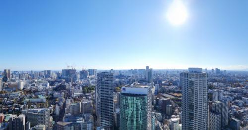 高層階４３階だからこそ味わえる空の広がり、晴天時には富士山を望むこともできます。