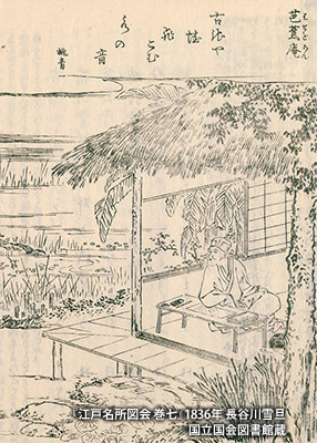 『江戸名所図会』に描かれた「芭蕉庵」