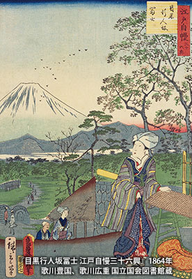江戸時代に描かれた「行人坂」