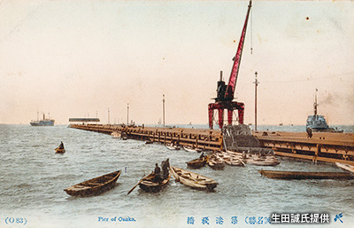 明治後期の「築港大桟橋」