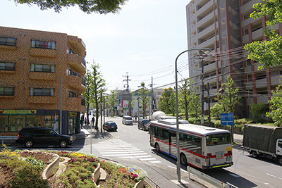 東急田園都市線延長開業まではバスが主要な交通手段 