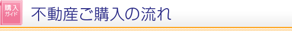 購入ガイド 不動産ご購入の流れ