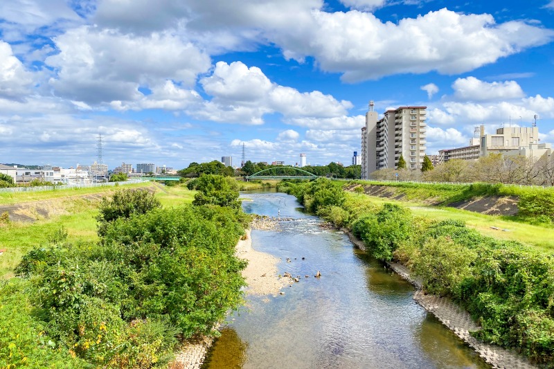 天白川（新島田橋より撮影）