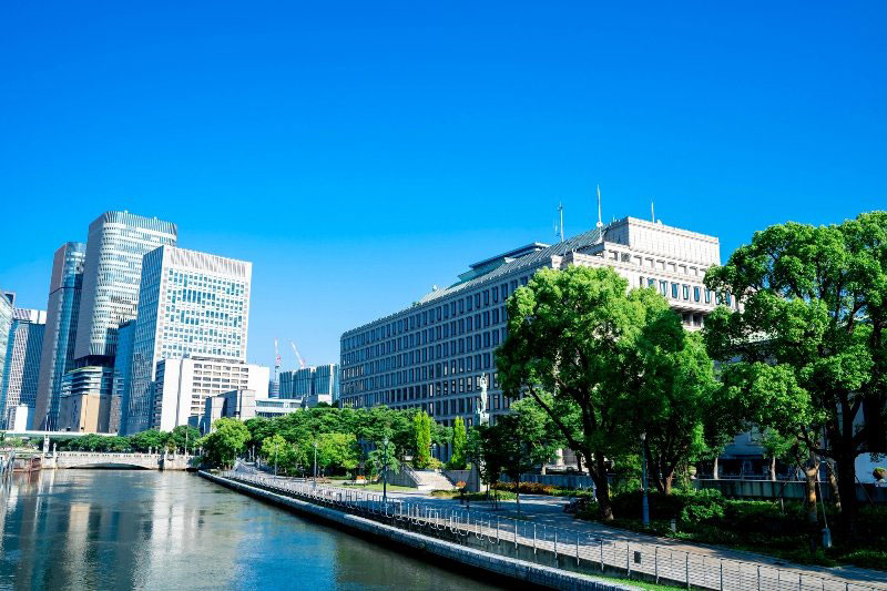 中之島の街並み