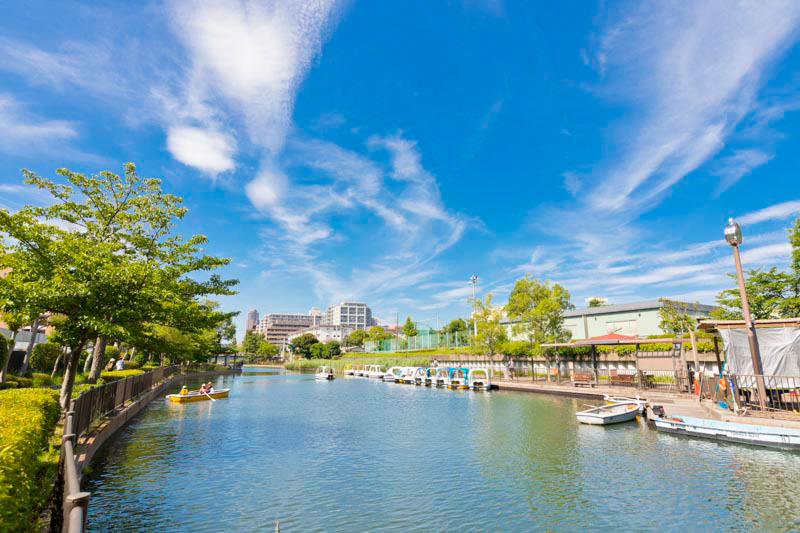 横十間川親水公園水上アスレチック