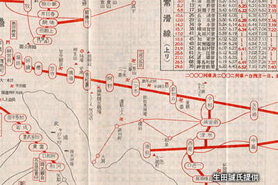 「矢作橋駅」～「神宮前駅」間の路線図