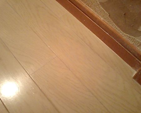 床のキズアフター