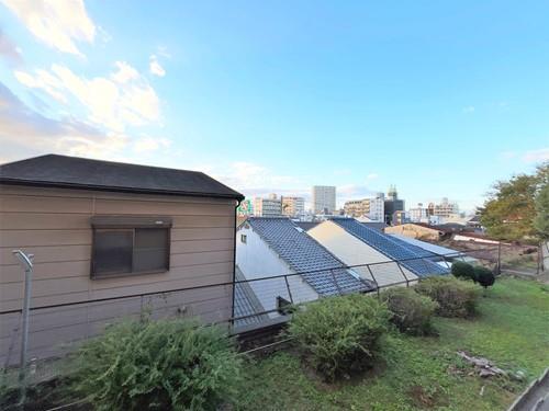 西向きバルコニーからの眺望