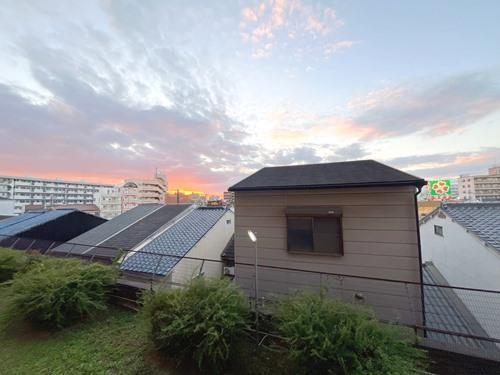 西向きバルコニーからの眺望