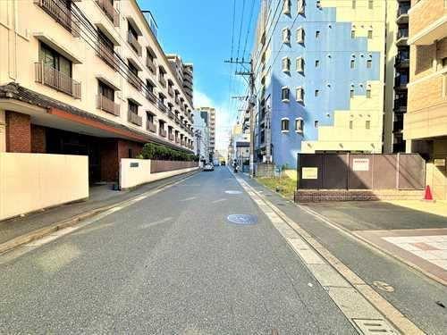 南側道路(南東側より撮影）