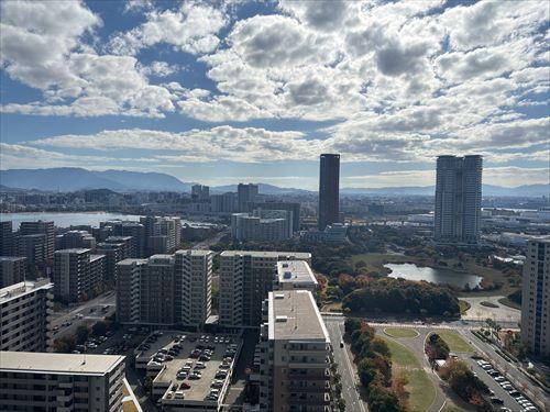 南東側バルコニーからの眺望