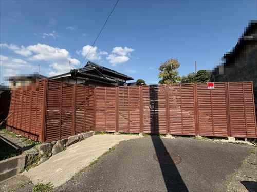 現地（西側道路から撮影）