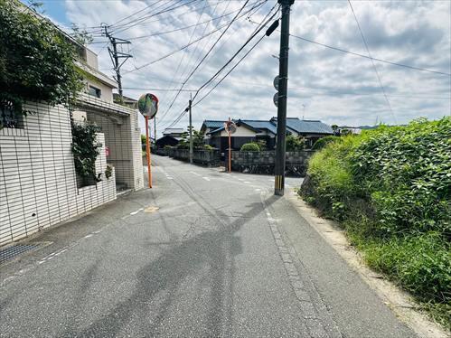 北東側前面道路（2025年9月撮影）