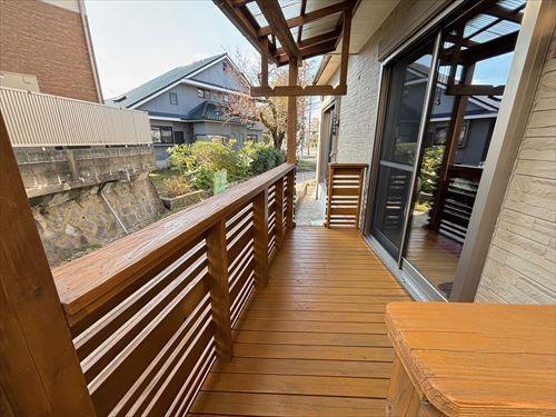 1階ウッドデッキ