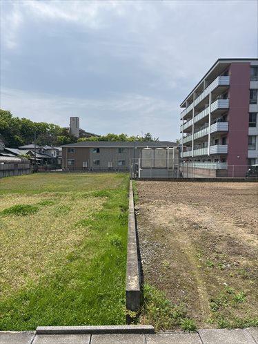 北西側隣接地との境界線付近