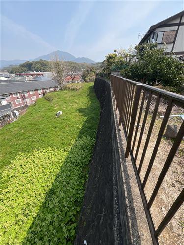 北側隣接地との境界付近