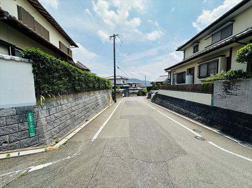 南側前面道路(南西側から撮影)
