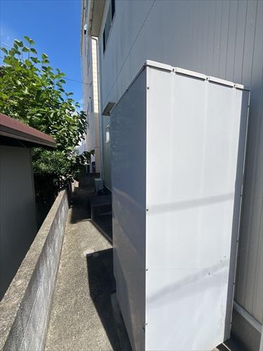 敷地内北側