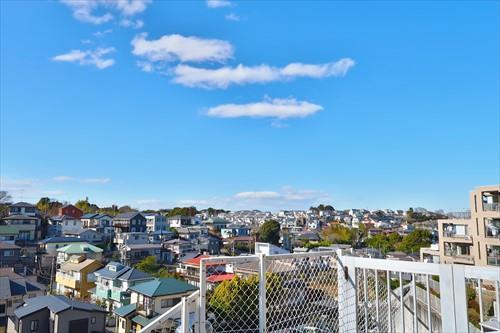 マンション敷地内からの眺望