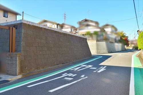 北東側前面道路含む現地