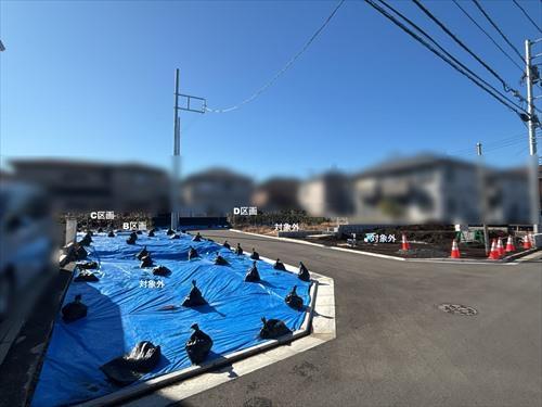 分譲地前面道路（2025年12月撮影）