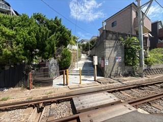 駅から現地まで（踏切）