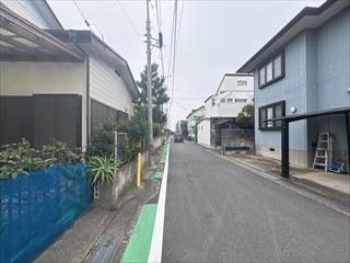 東側前面道路（2026年9月撮影）