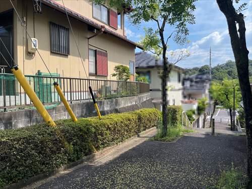 西側道路(撮影年月:2025年8月)