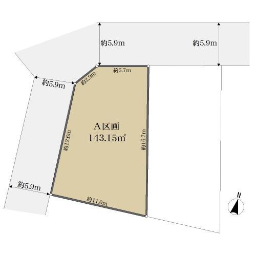 地形図（A区画）