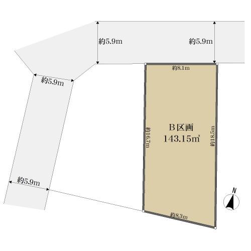 地形図（B区画）