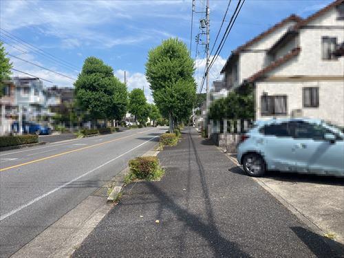 北側道路写真(2025年8月撮影)