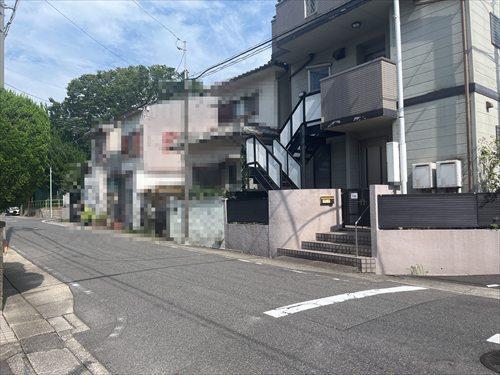 北側前面道路(2026年7月撮影)