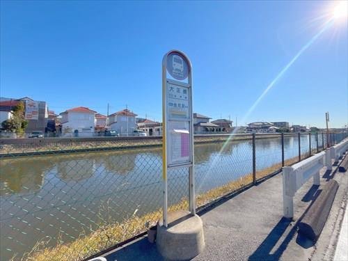 バス停「大正橋」　金町駅方面行