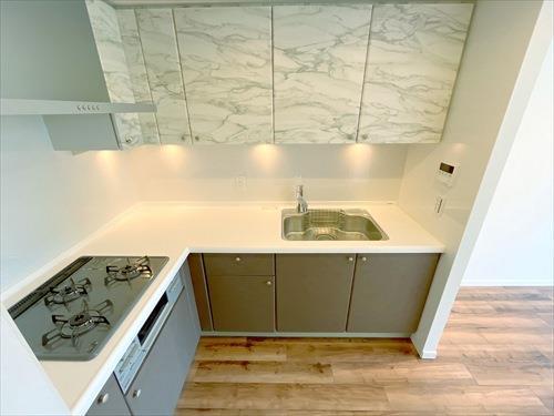 キッチン(3口コンロ・グリル・浄水器)