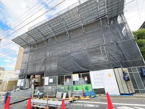 修繕中の現地外観(2025年12月)