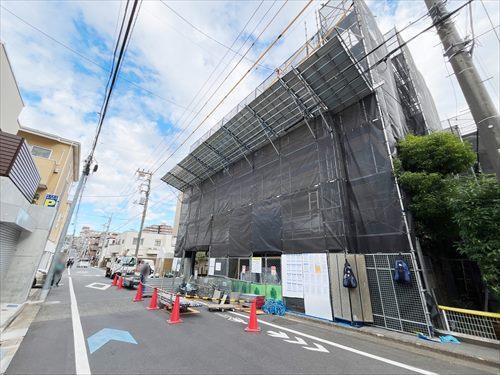 修繕中の現地外観(2025年12月)