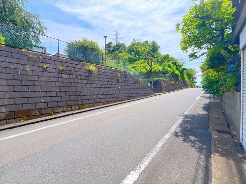 現地側から前面道路