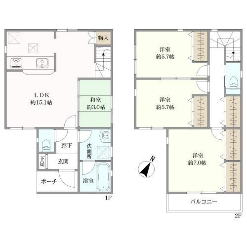 建物間取図