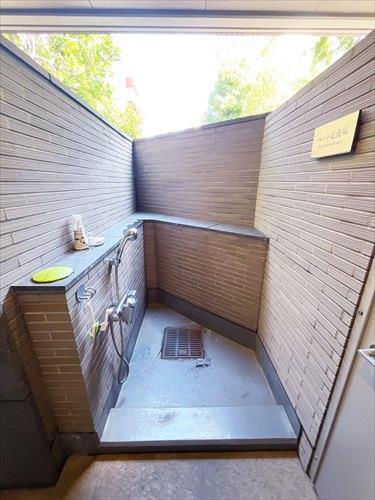 ペット足洗い場