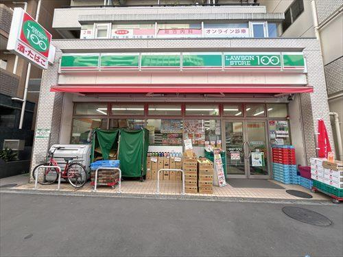 ローソンストア100築地七丁目店 30m