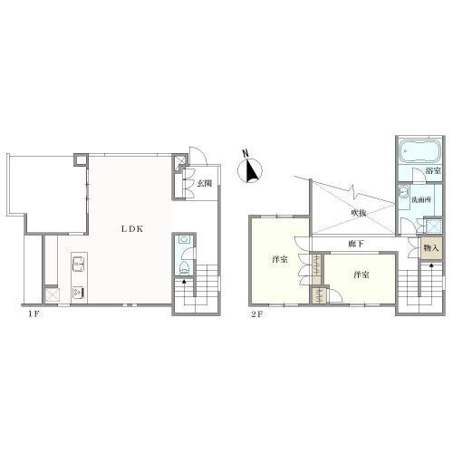 家屋番号：1346番59の間取図