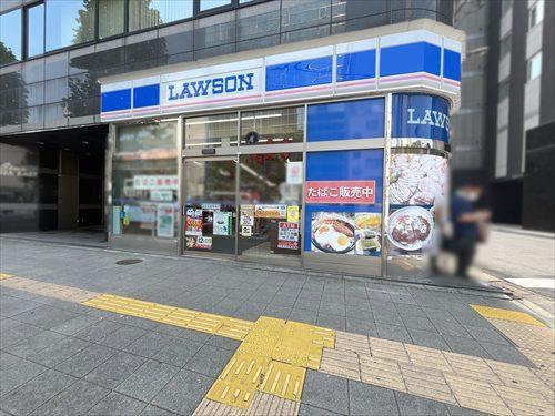 ローソン築地三丁目店90m