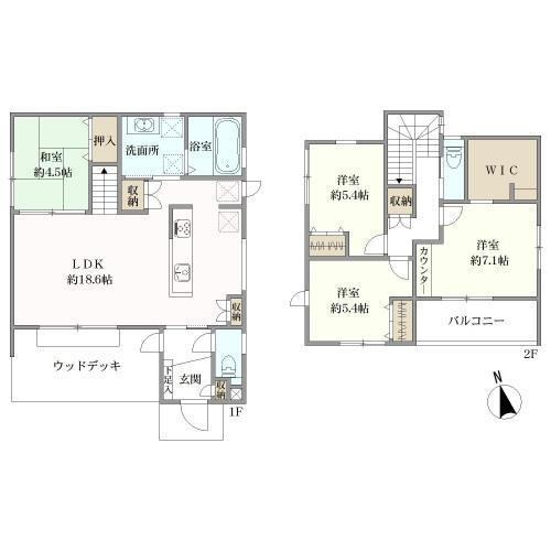 間取図(WIC=ウォークインクローゼット