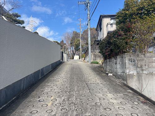 西側前面道路(南側から撮影)-2