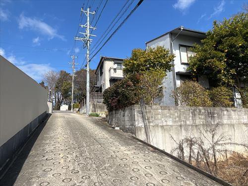 西側前面道路(南側から撮影)-1