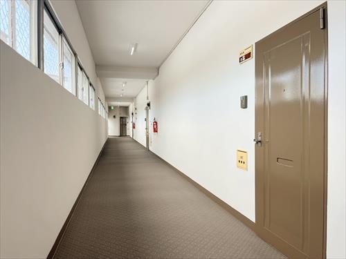 玄関(外)・9階共用廊下