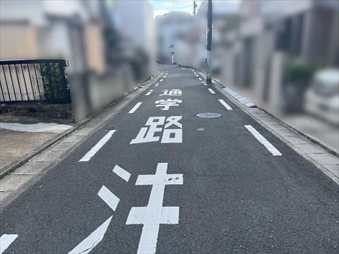 前面道路（南向き）