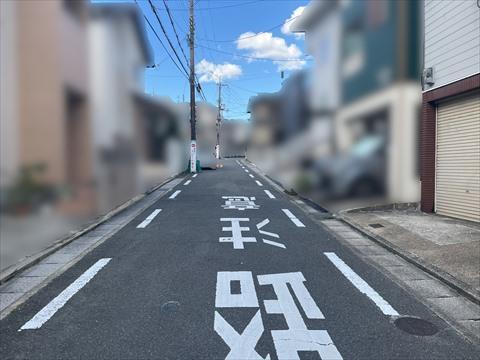 前面道路（北向き）