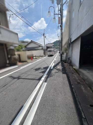 現地写真道路西側から 現地写真道路西側から