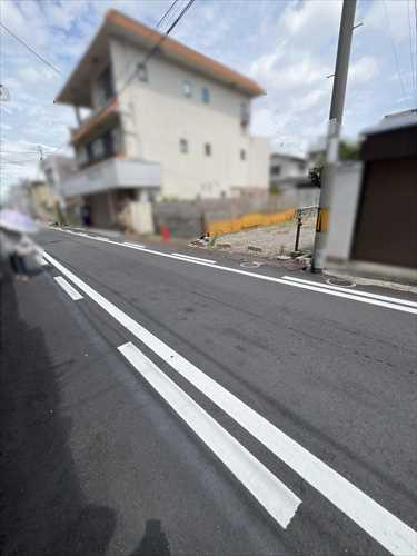 現地写真道路東側から 現地写真道路東側から